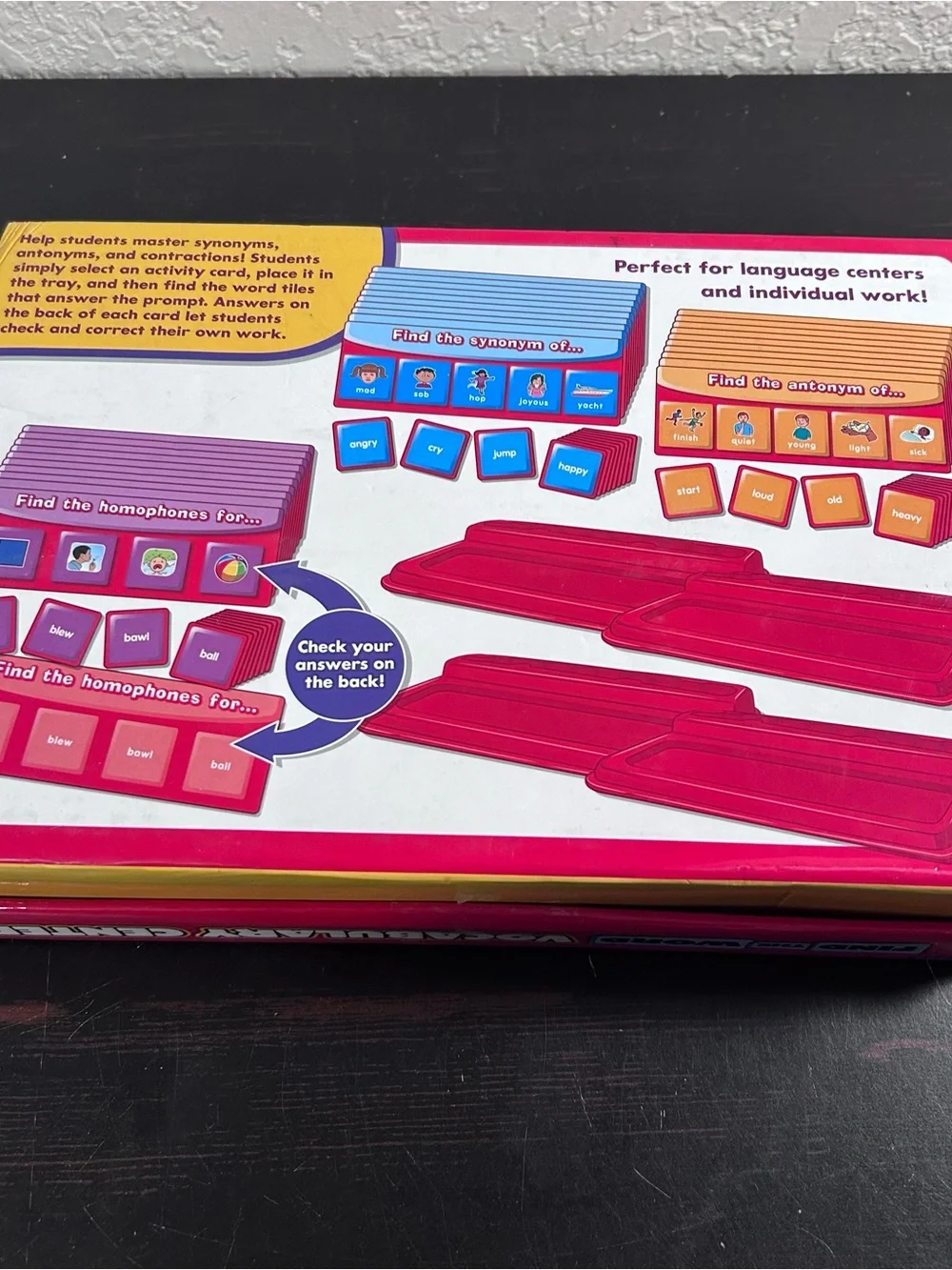 Lakeshore Find the Word Vocabulary Center Homeschool Teacher LL903 Language